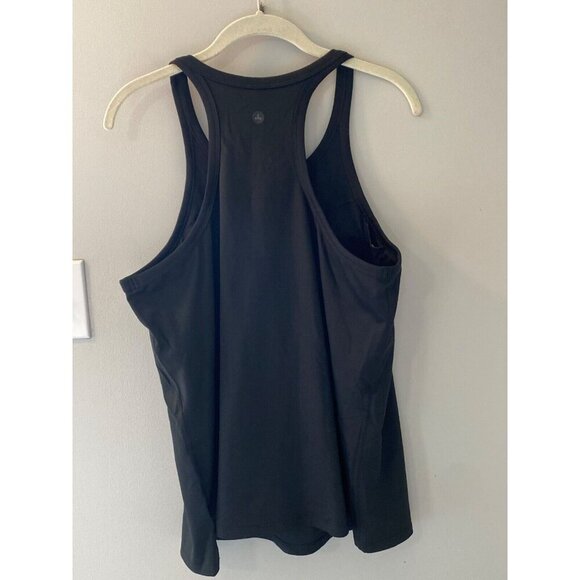 PrAna Becksa Crew Neck Tank Top 2xl Solid Black shelf bra NWT - Picture 4 of 5